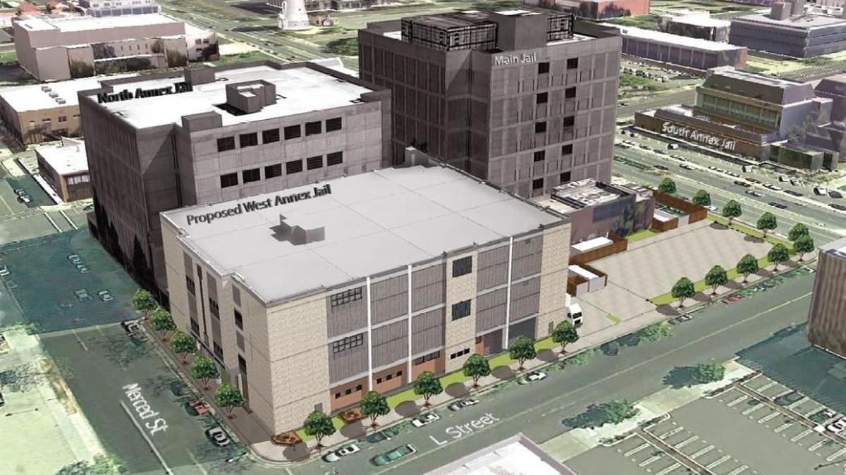 The West Annex Jail facility will be at the corner of Merced and L streets in downtown Fresno. It is expected to open in June 2020.