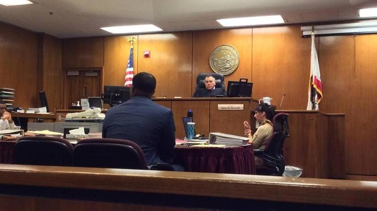 Judge James Petrucelli listens to evidence in the trial of Eric Major, 15, and D’Edward Tucker, 20. On Tuesday, a Fresno County Superior Court jury found Major and Tucker guilty of charges in connection with a drive-by shooting and wounding of a 14-year-old boy in southwest Fresno in July 2015.