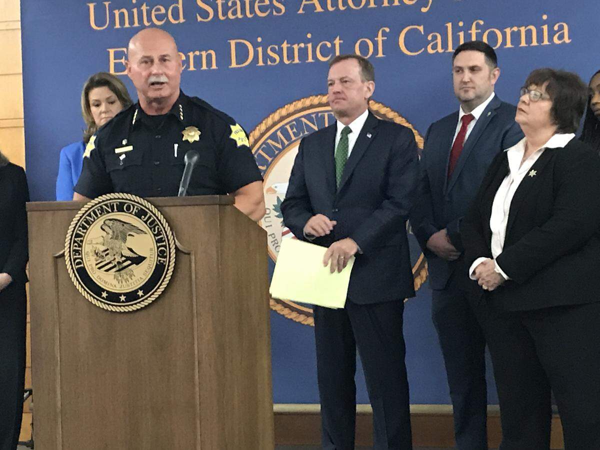 Fresno Police Chief Jerry Dyer said Monday, Oct. 1, 2018, at a news conference that California Gov Jerry Brown has signed laws that have weakened public safety. That’s why Dyer said it is imperative for local law enforcement to partner with federal prosecutors to fight violent crimes.