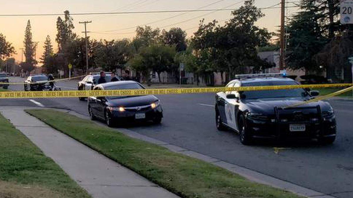 A black Honda Accord parked on Clinton Avenue near Warren Avenue was involved in a shootout on Highway 99 that hurt one person on Friday, Oct. 25, 2019.