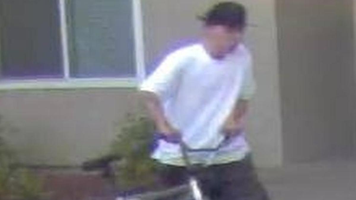 
Fresno police on Thursday, July 23, 2015 released this photo of the person they believe was the gunman in a July 7 shooting. The gunman fled the shooting on a BMX bike.
