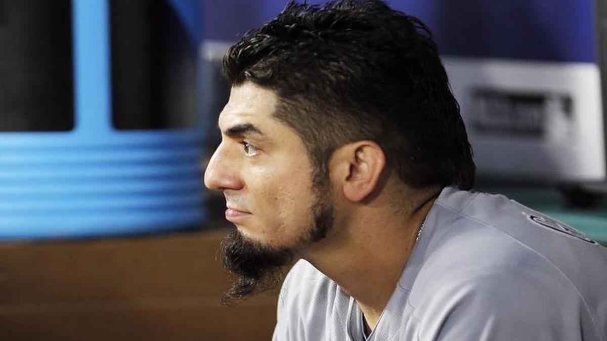 Milwaukee Brewers starting pitcher Matt Garza during a game in September. The former Fresno State star’s garage was vandalized last spring.