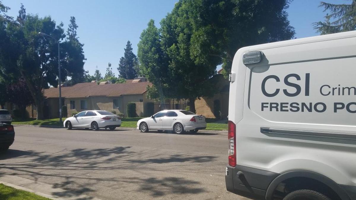 Fresno police investigate a shooting early Sunday morning at an apartment complex in northwest Fresno.