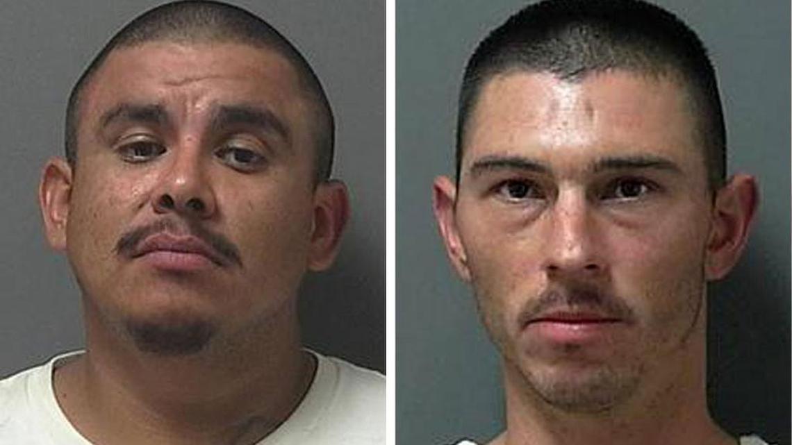 Suspects Jose Nieves, left, Antero Mangaser