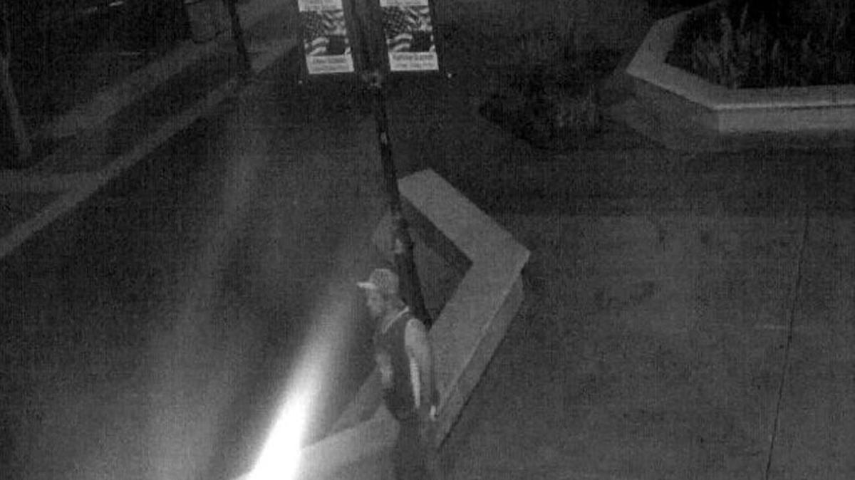 Hollister police used this image from the downtown surveillance system to identify a suspect in a sexual assault case.