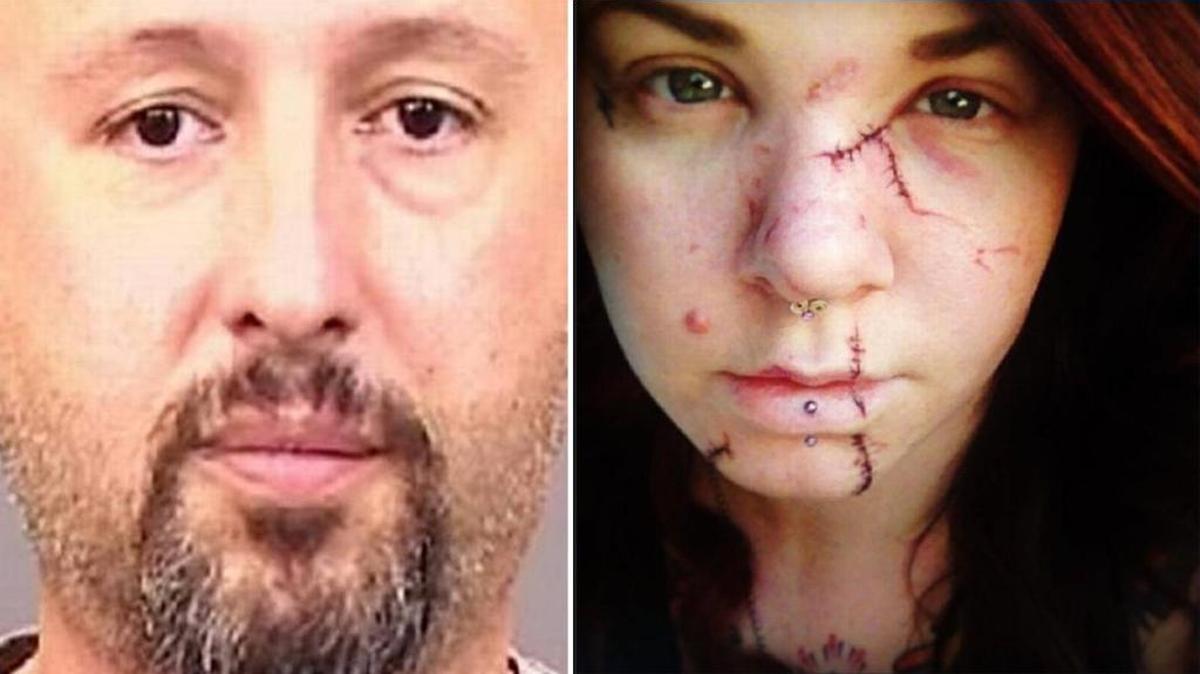 Kelly Duley, right, received a sentence of 36 years to life for his attack on Sarah Fisher, right. He struck her with a cocktail glass in a Tower District Bar. Fisher said the injuries required 29 stitches.