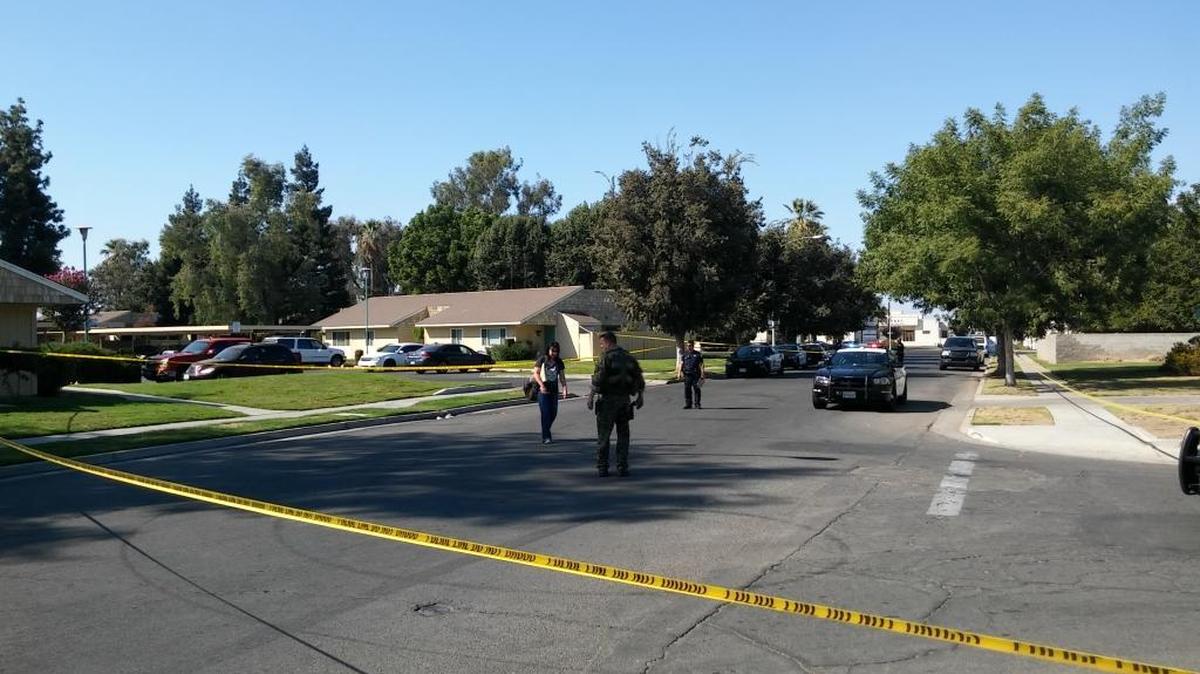 Fresno police were investigating a drive-by shooting in southwest Fresno Sunday afternoon that wounded three people.