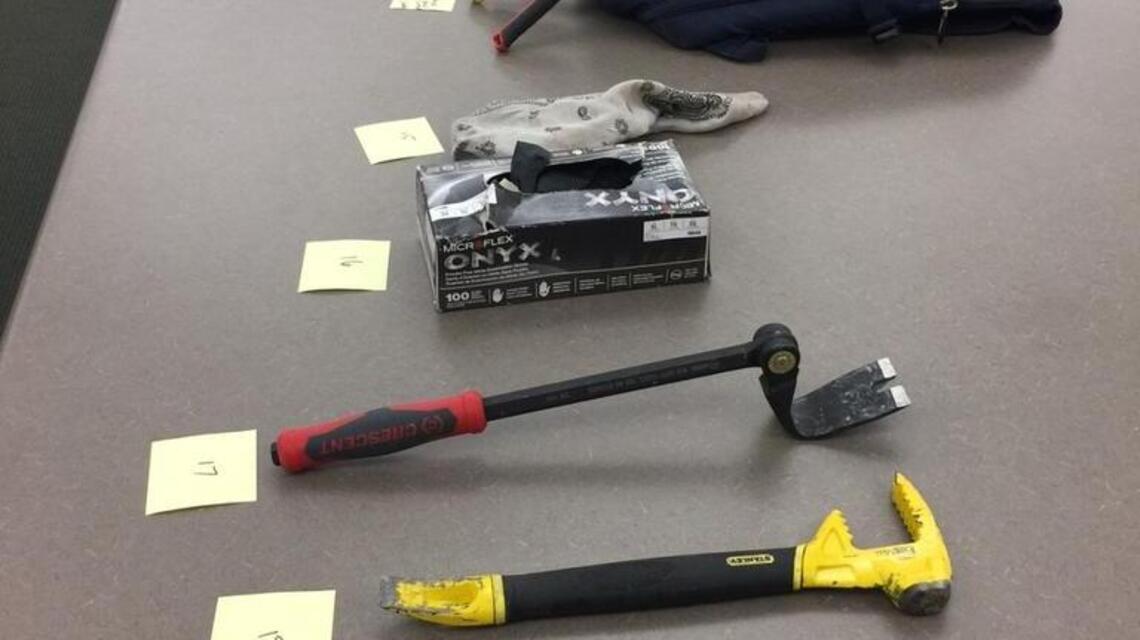He had phones, remote-control planes and burglary tools when police found him
