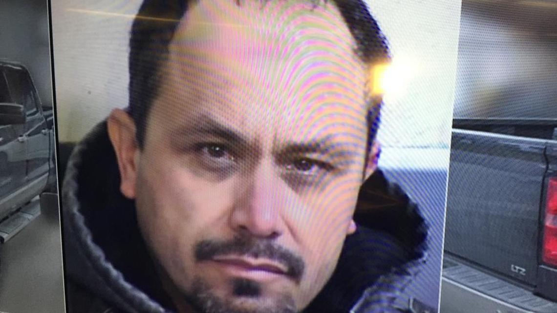 A photo of Jorge Javier Gracia displayed at a Fresno County Sheriff’s Office news conference.