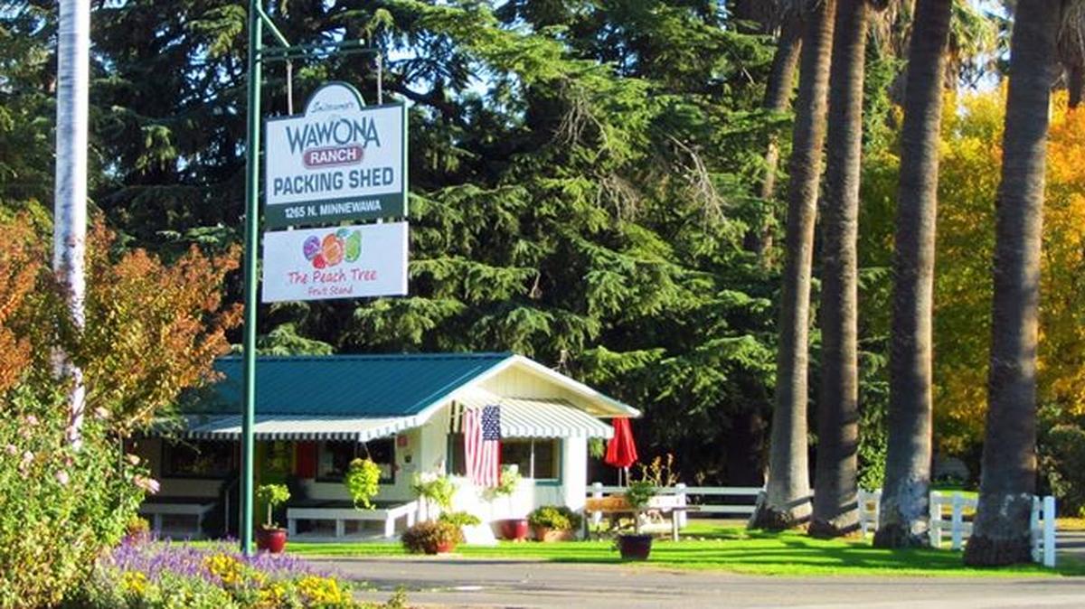 The Wawona Peach Tree Fruit Stand sits on the Smittcamp estate off Minnewawa Avenue, just east of Buchanan High School. The fruit stand will stay as part of a partnership between The Well Community Church and the Smittcamp family.