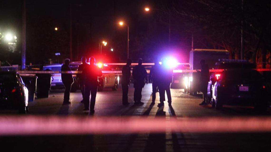 Fresno police investigate a shooting on Barton Avenue south of Church Avenue that sent a 12-year-old girl to the hospital on Wednesday, Jan. 16, 2019.