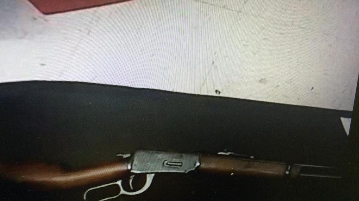 Police recovered a .30-30 rifle after a traffic stop Thursday, April 7, 2016.