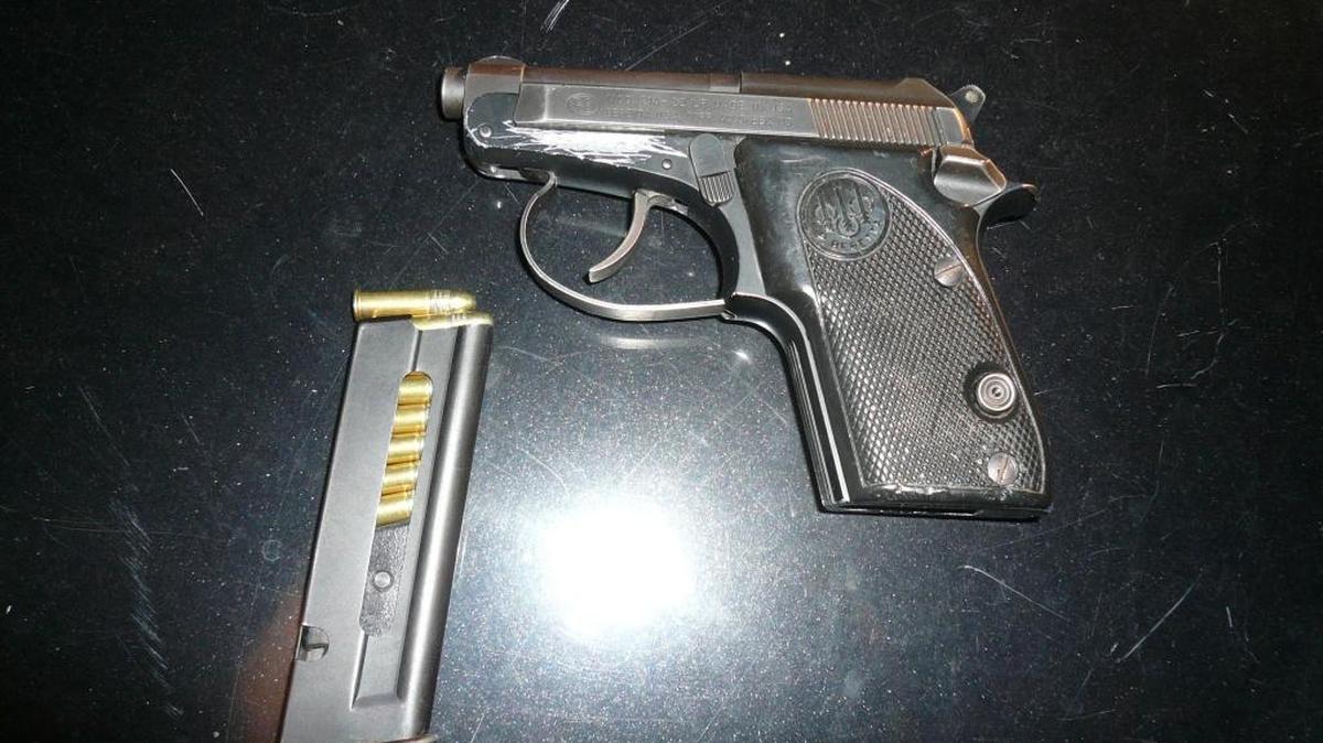 A loaded handgun was seized after a traffic stop in central Fresno.