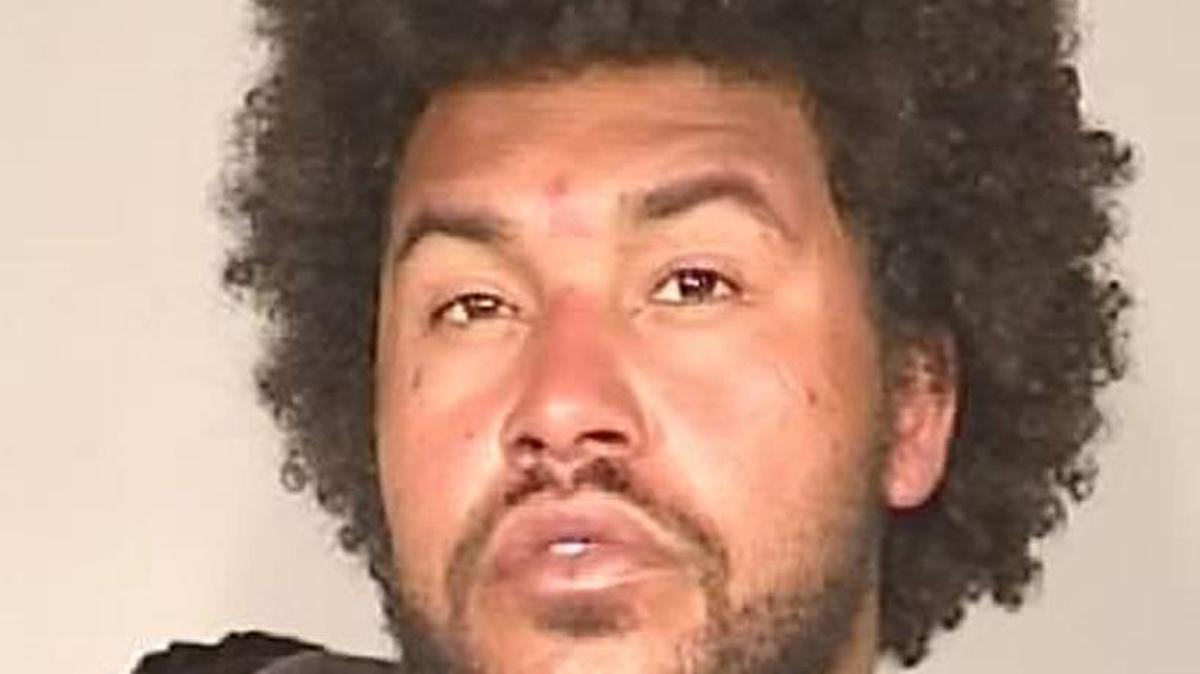 Aaron Brown, 24, of Fresno, allegedly hit another man with a metal pipe near a central Fresno gas station.