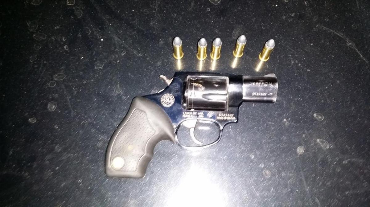 
The gun that Jacob Sales was allegedly carrying while drinking at a Fresno park after hours. 
