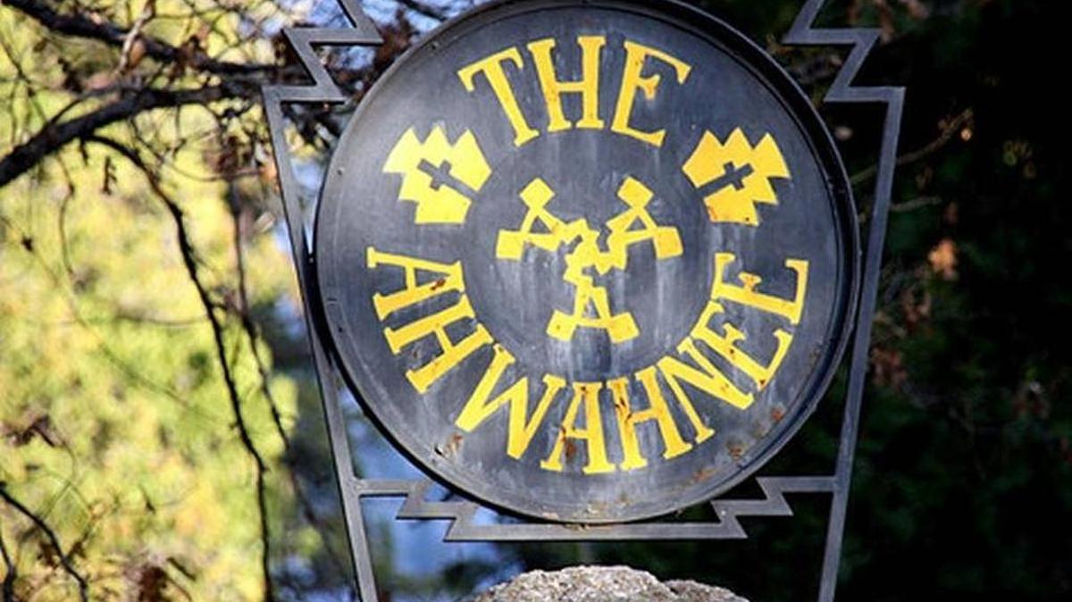 The iconic sign for The Ahwahnee Hotel in Yosemite National Park was stolen in February, park officials said.