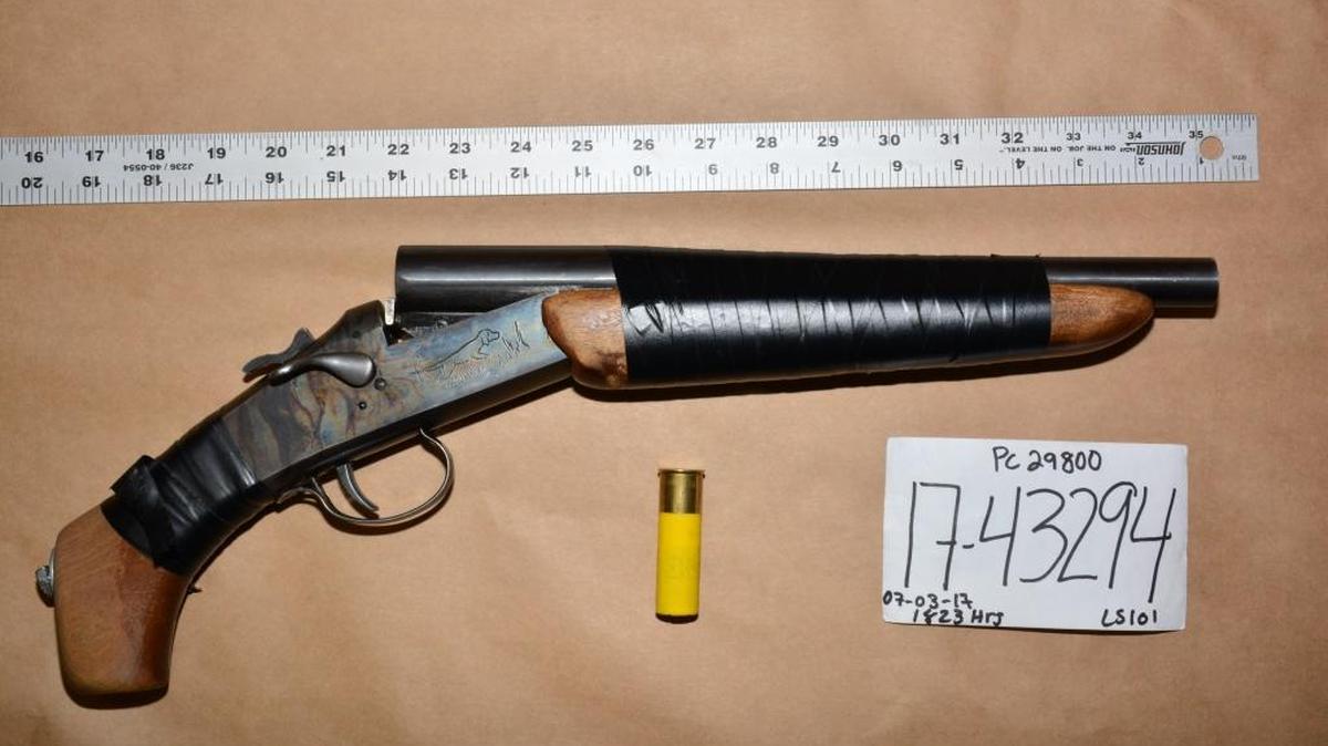 Fresno police recovered the sawed-off shotgun from a 15-year-old gang member in southwest Fresno.