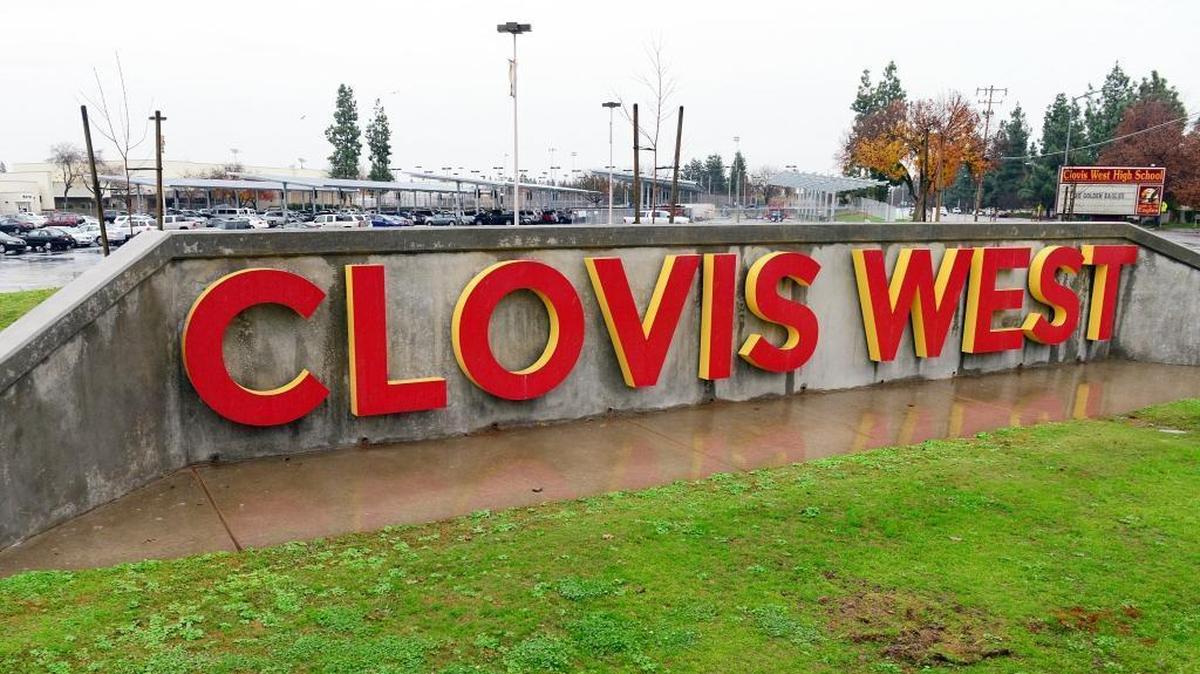 Clovis West High School is on Millbrook Avenue at Teague Avenue in northeast Fresno.