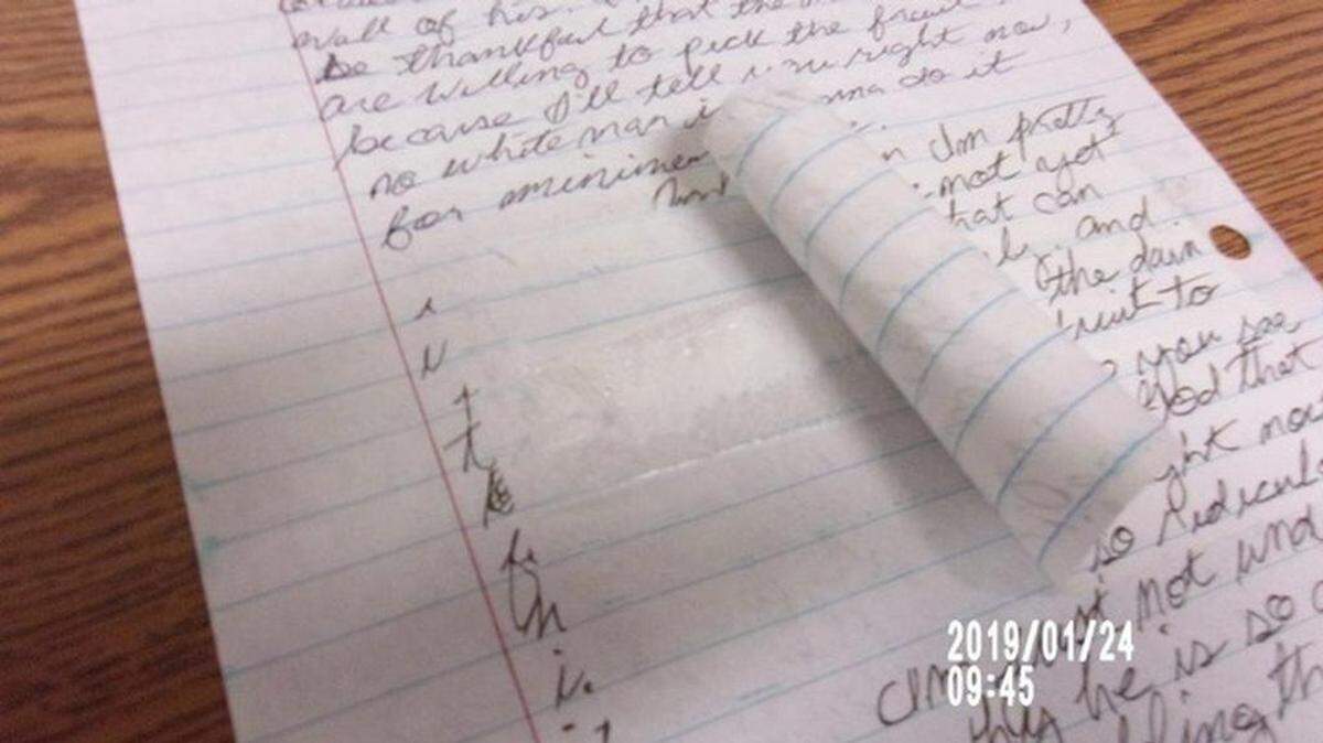 The Tulare County Sheriff’s Office arrested a man after he allegedly mailed methamphetamine to a jail concealed under a flap on a letter.