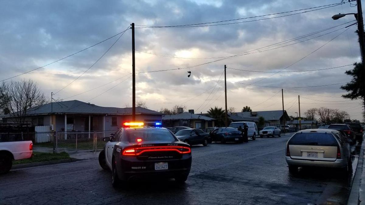 Fresno police say a teen was shot on the 1000 block of E. Sampson Avenue on Friday, March 16, 2018.
