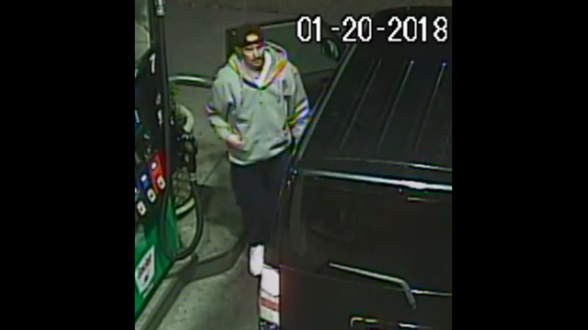 Police say this man suspected of seven car burglaries in Clovis was using a victim’s credit card when he stopped to buy gas.