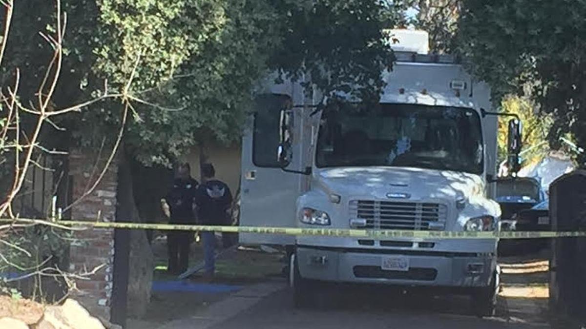 An explosives team disarmed a black powder device discovered Tuesday during a probation search at a home near Fruit and Santa Ana Avenues in Fresno. Adam Kausin, 38, was arrested.