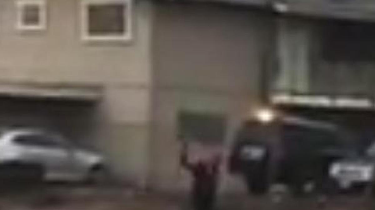A man who was walking in central Fresno on Tuesday was caught on video throwing rocks at a dog that was later found dead. The incident occurred around the intersection of Cedar and Olive avenues, and was captured on video by two schoolgirls as they waited for their bus.