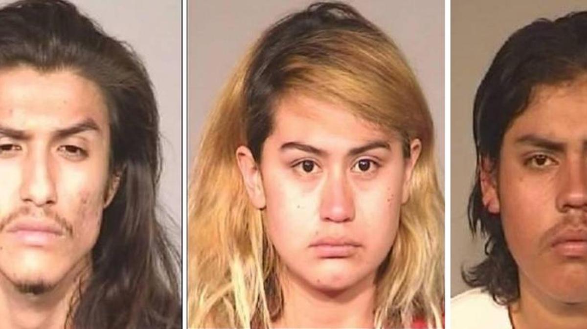 From left, Joseph Figueroa, Dalezena Maxwell, Anthony Amezcua