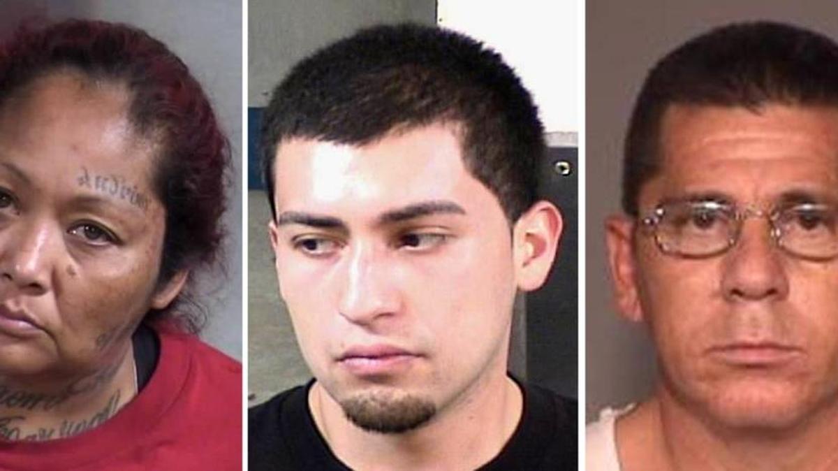 From left, Andrea Lara, Humberto Martinez, Martin Garcia