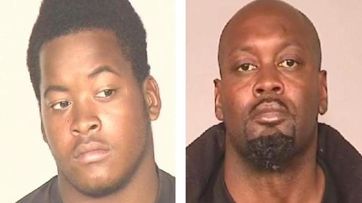 Adell Vaughn III, left, and Adell Vaughn II