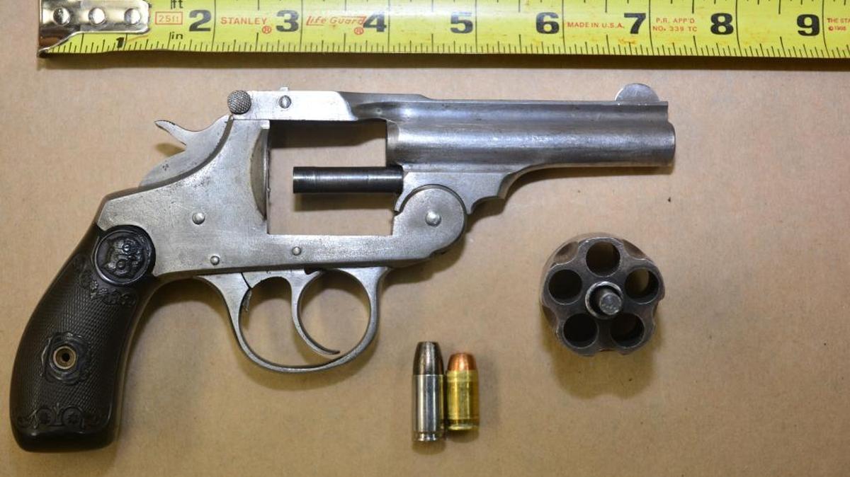 The gun that Fresno police say Melvin Whitehead discarded New Year’s Eve before he was arrested.