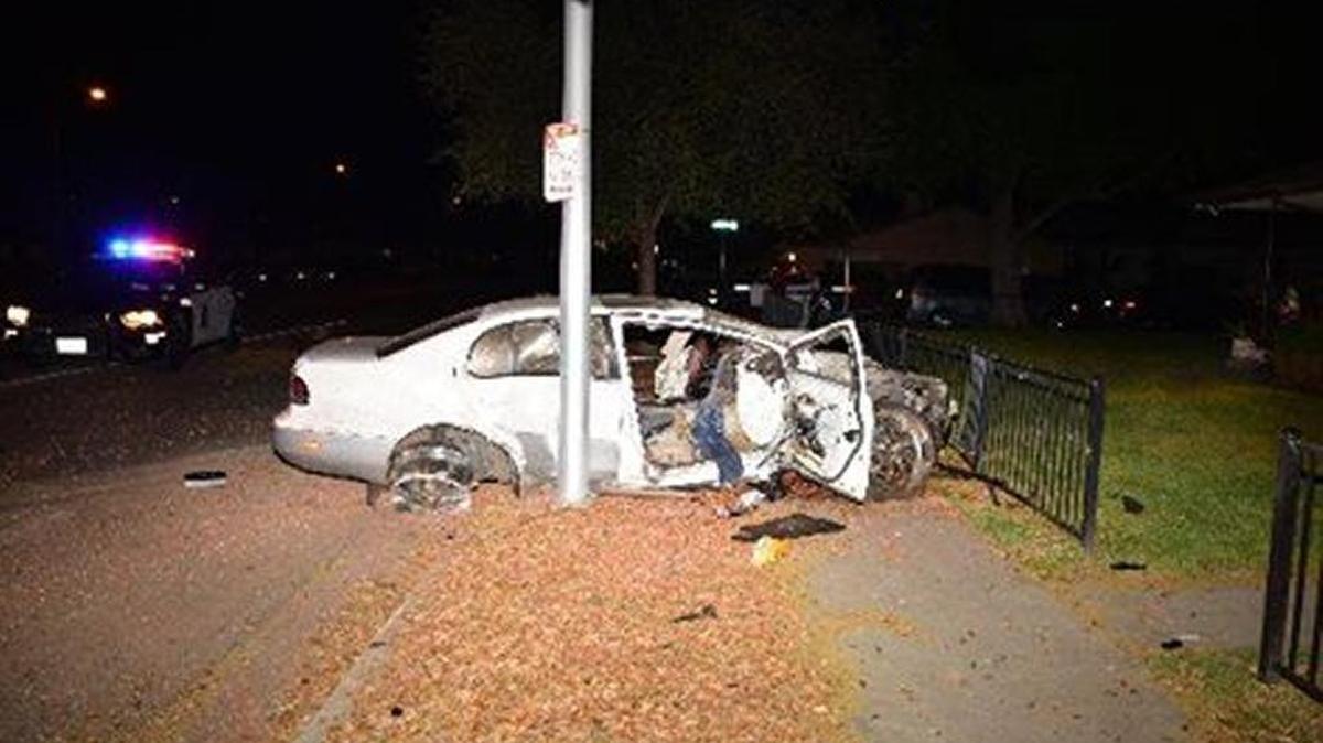 Police say Guerrero crashed Lexis while fleeing officers.