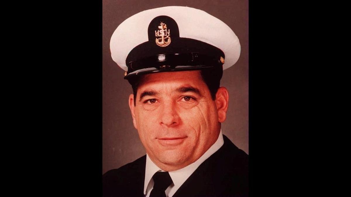David Russo in his Navy uniform.