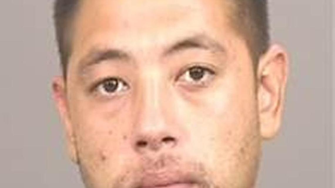 Andrew Kousol, 24, showed up at Community Regional Medical Center on Friday with a gunshot injury that was self-inflicted. He was arrested for being a convicted felon in possession of a firearm.