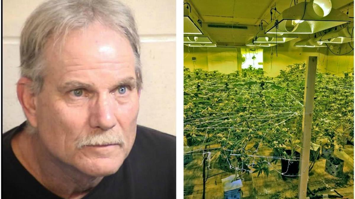 Daniel Ferrell, 58, was arrested Feb. 3, 2018. Sheriff’s deputies found nearly 4,000 marijuana plants inside the home along with 18 guns.