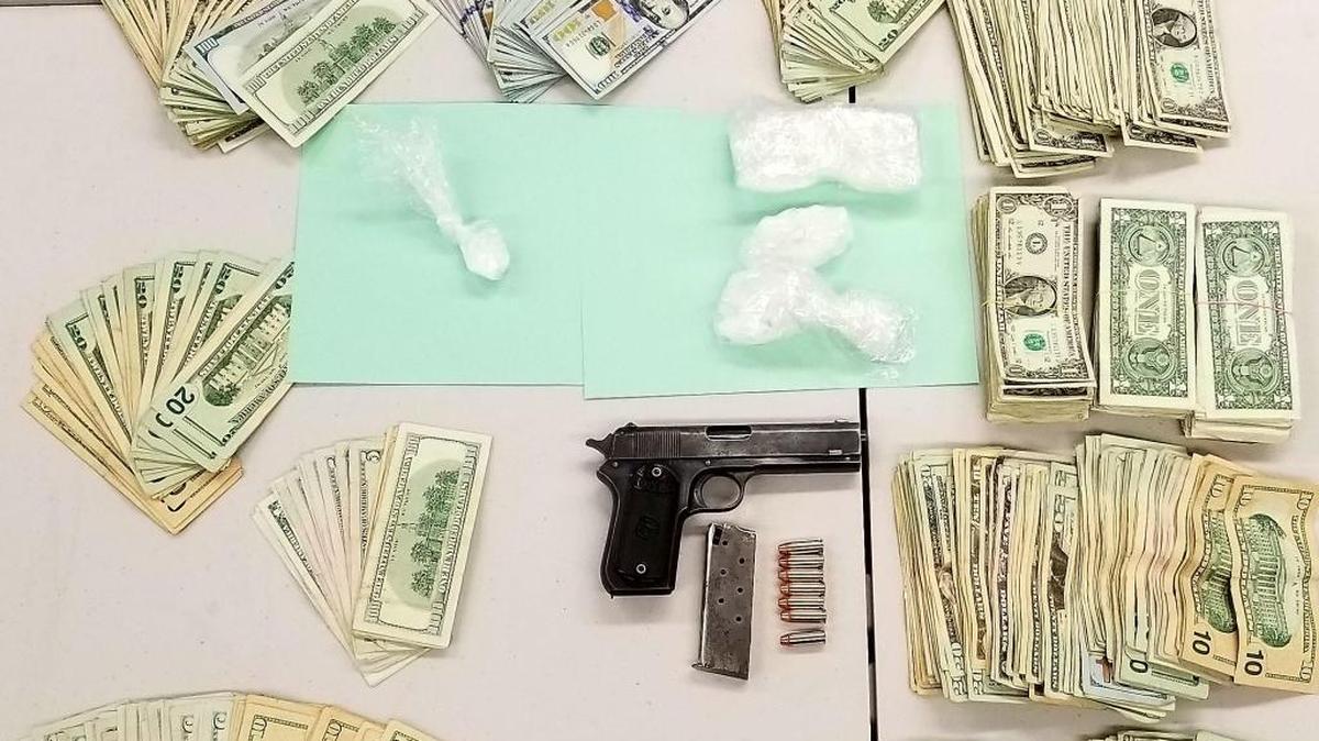 Two men allegedly linked to the Mongols Motorcycle Club gang were arrested Sept. 29 in Visalia after search warrants were served at two homes for suspicion of drug activity. A loaded weapon, cash and methamphetamine were seized after the search warrants.
