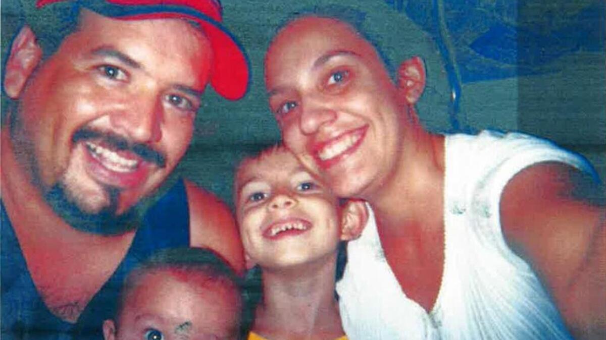 In this undated photo, Angel Toscano with some of his family. He died in August 2013 after he was run over by a Fresno police patrol car