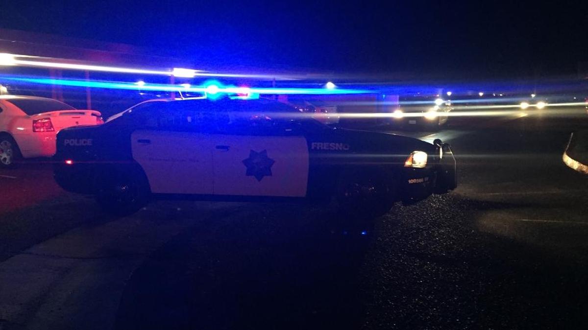 A shooting across North Pointe Community Church in Fresno left one man in critical condition Sunday night.