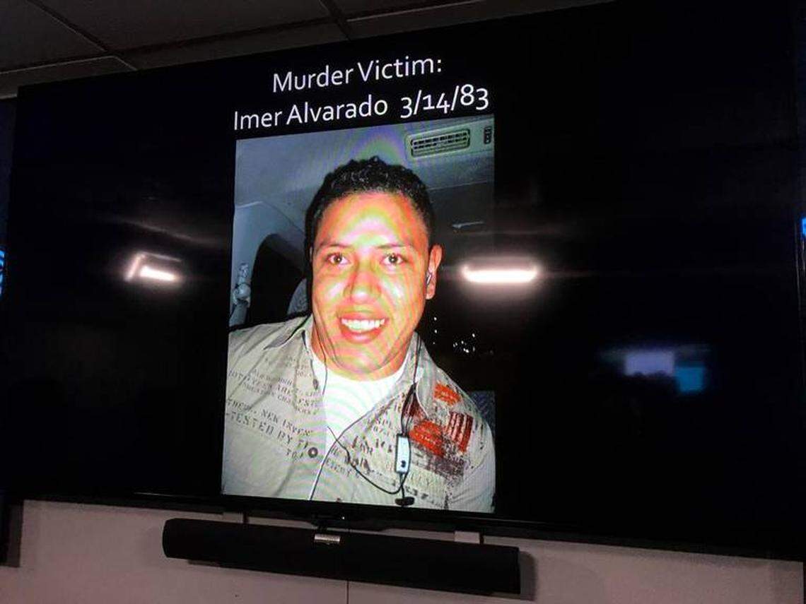 Imer Alvarado, 34, was shot to death in an alley near Belmont Avenue and Fourth Street in May of 2017.