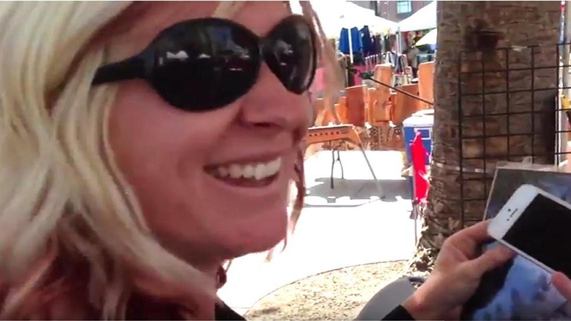 Defendant Mandi Stillwell is seen in an image from a 2013 YouTube video. Stillwell has sued a Fresno cosmetic surgeon, accused the doctor of wrongdoing in publishing online identifiable photographs of the Stillwell’s bare breasts.