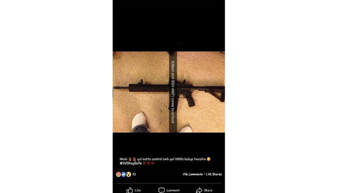 This image was shared online, making threats to Edison and Sunnyside high schools