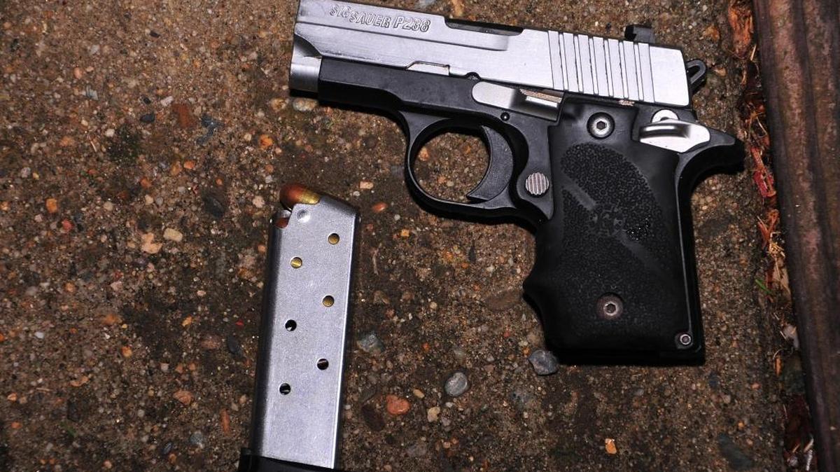 
Police recovered a Sig handgun after robbery
