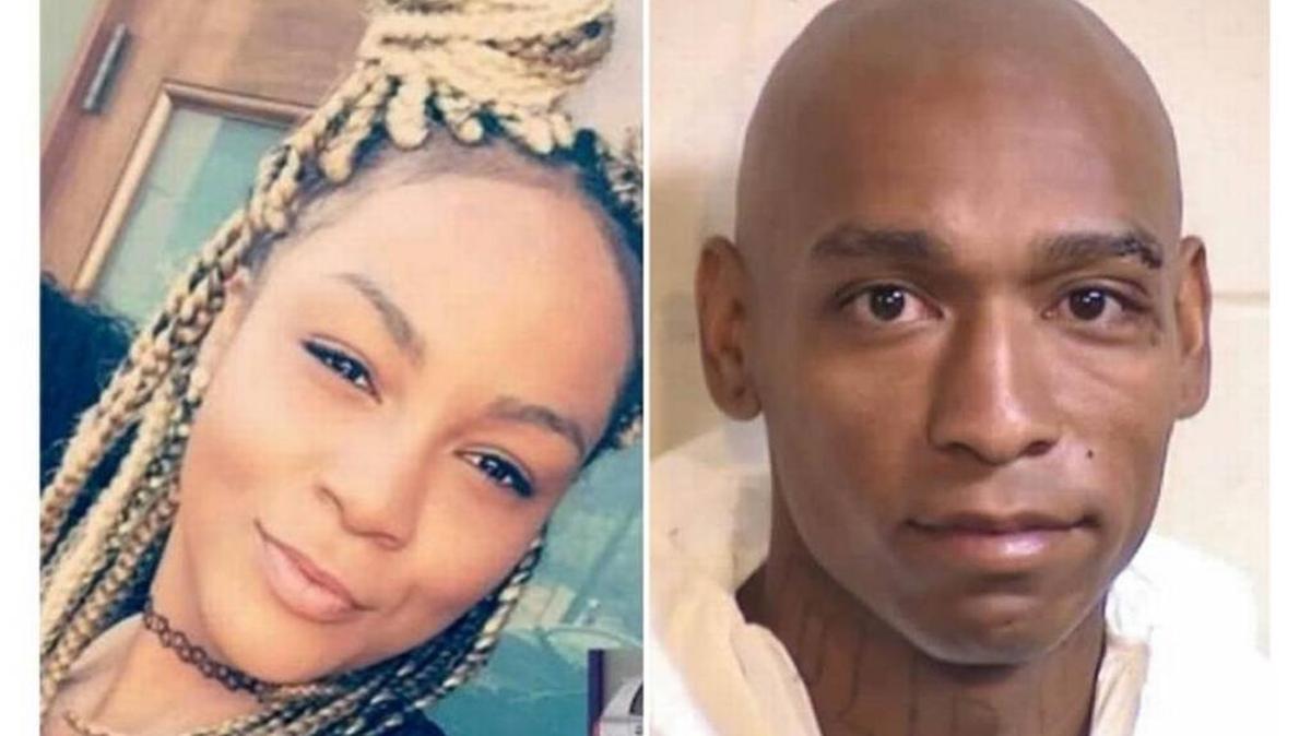 Breanna Bradford, 22, left, who was found dead in her car Sept. 17, and James Matthew Gonzales-Gay, 35, her ex-boyfriend who police say is a suspect in her slaying.