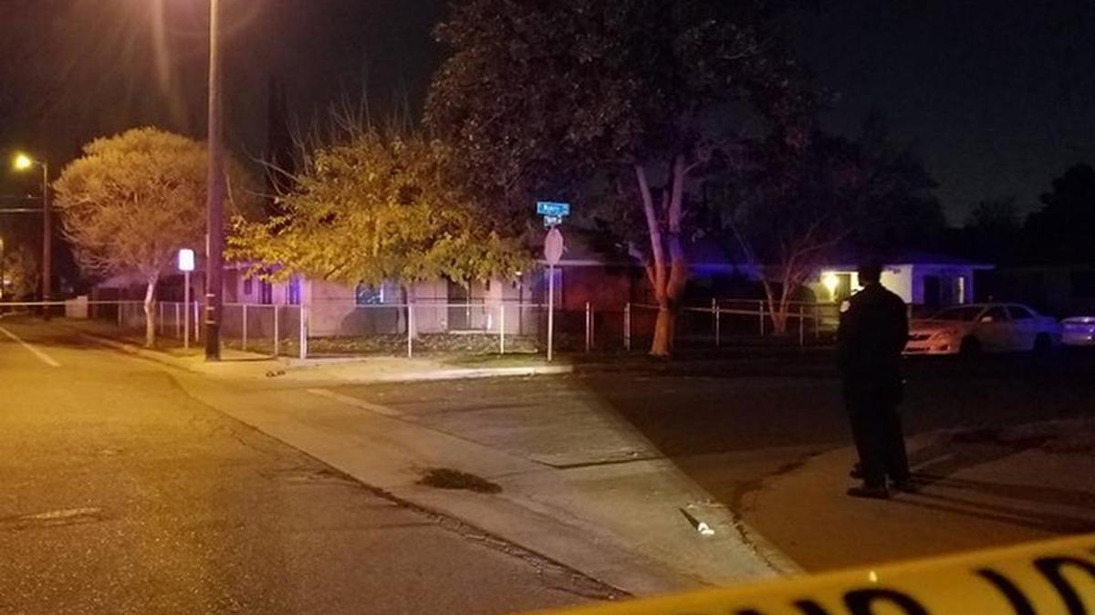 A teenager was shot on the northwest corner of Myers and Thorne avenues in southwest Fresno on Tuesday, Dec. 19, 2017.