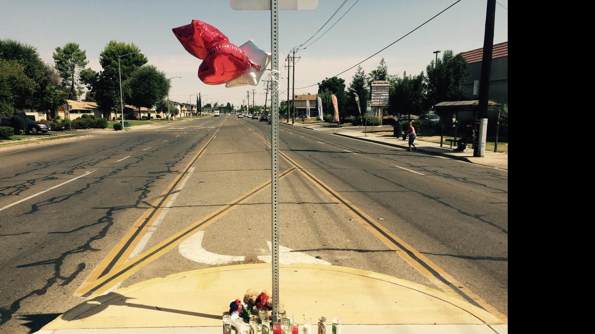 
Friends and family of Jose Rodriguez placed candles in his memory near the crash scene.
