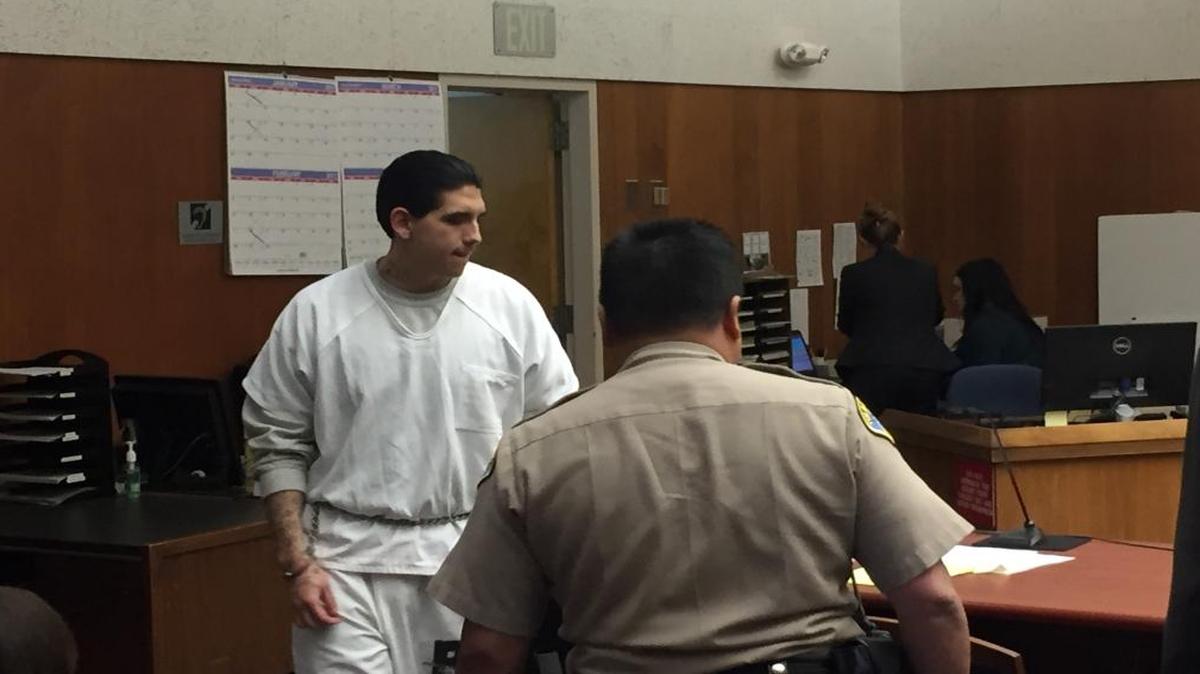 Christopher Cheary enters the Tulare County Superior Court for his sentencing. He had already been found guilty of murdering 3-year-old Sophia Acosta.