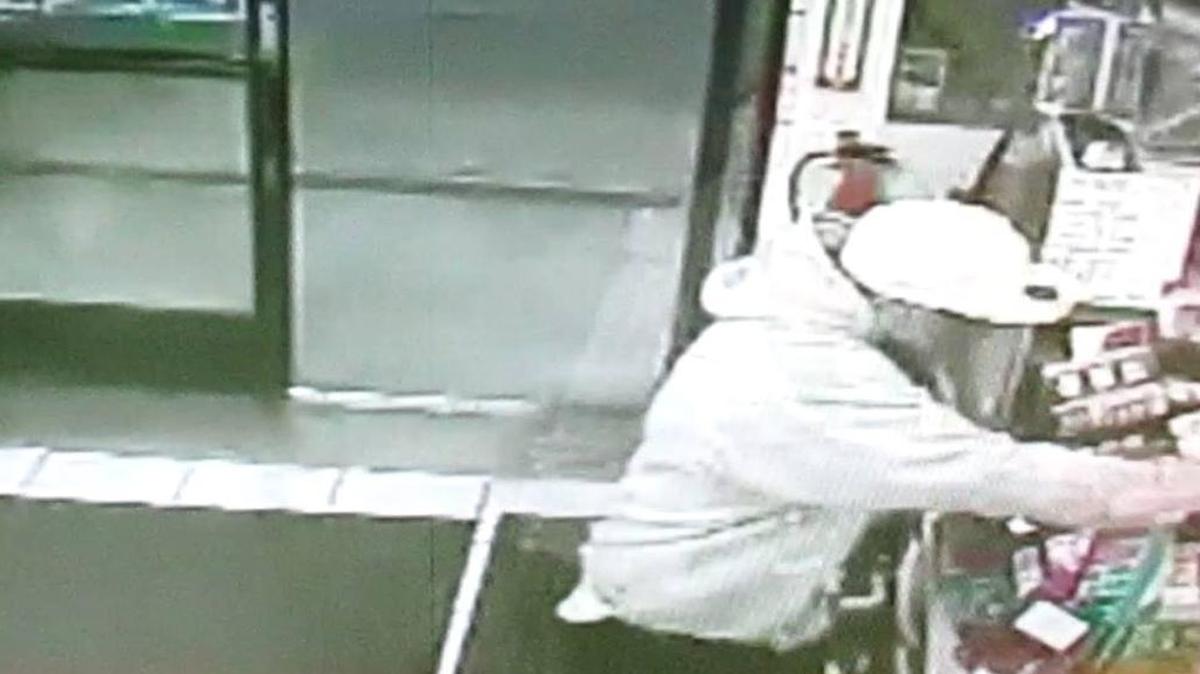 Surveillance video captures a suspect robbing a Madera gas station store employee at gunpoint. Madera police arrested Lupe Urzua Sunday as the suspect in that robbery.