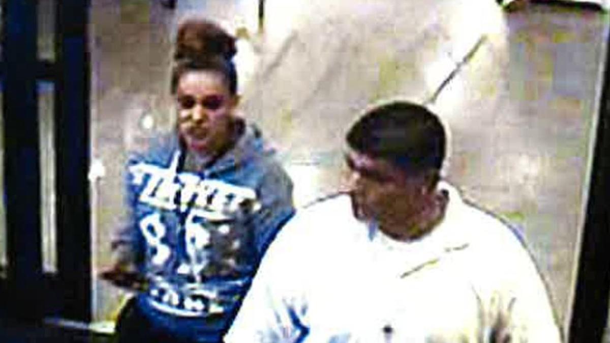 Police say these two suspects took part in a theft from a senior who was grocery shopping at a Winco in east central Fresno.