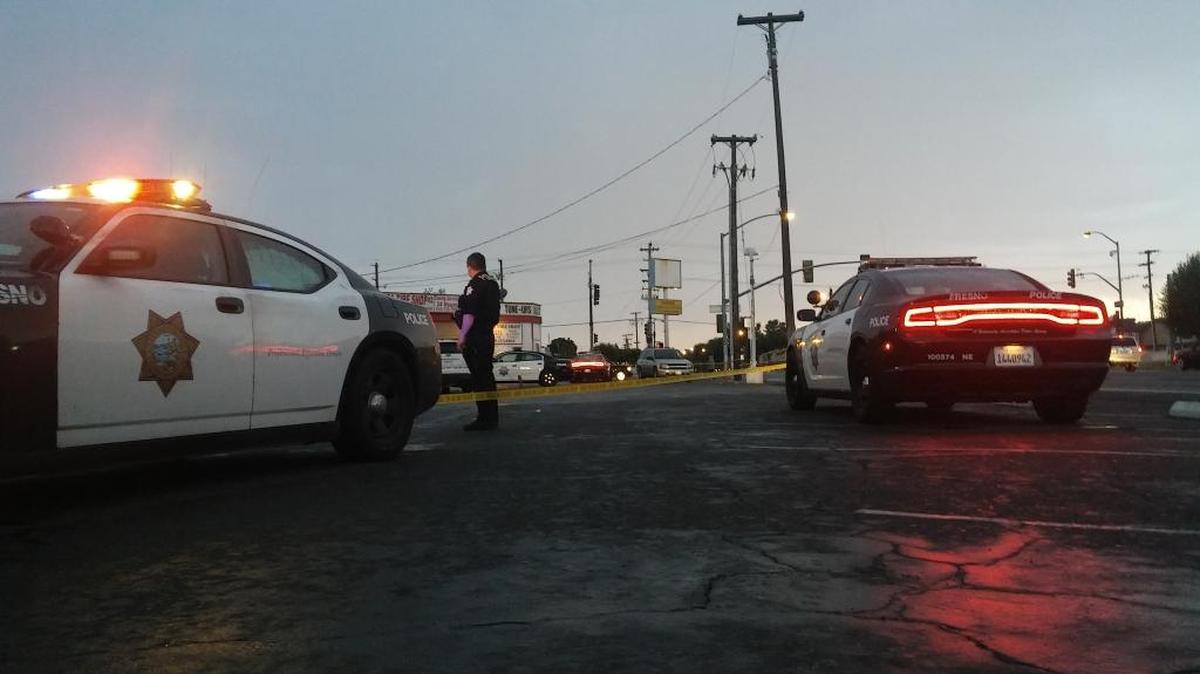 Two people were were stabbed when a vehicle chase Sunday ended at Cedar and McKinley avenues in east-central Fresno and a fight ensued. Police said the stabbings could be gang-related.