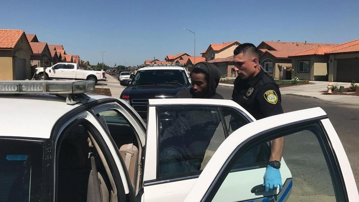 Madera police arrest Donte Harmon on weapons charges.
